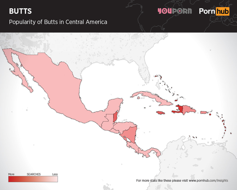 Illustration for article titled Las partes del cuerpo más populares en el porno online de cada país
